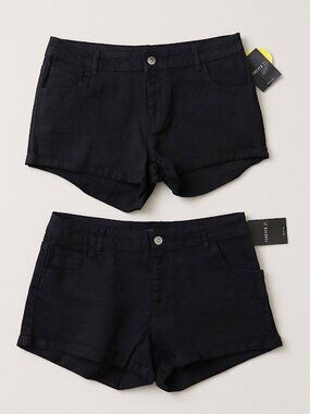 FXXI - Black Denim Shorts (2-Pack)